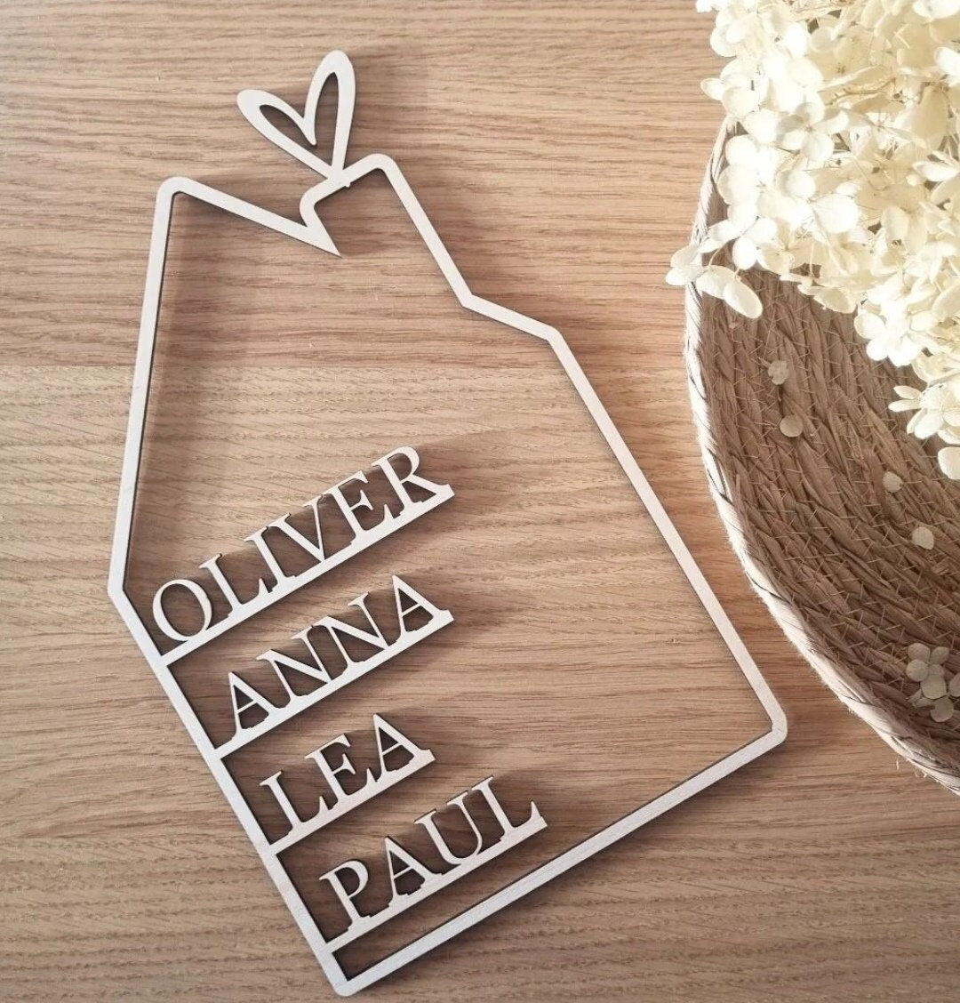 Holzhaus/ Holzdekoration/ Dekoration/ Geschenk/ personalisiert