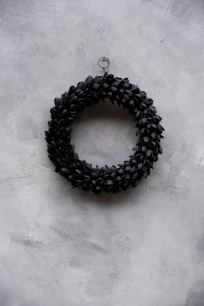 Kranz Bakuli (Thin) / Schwarz und Weiß