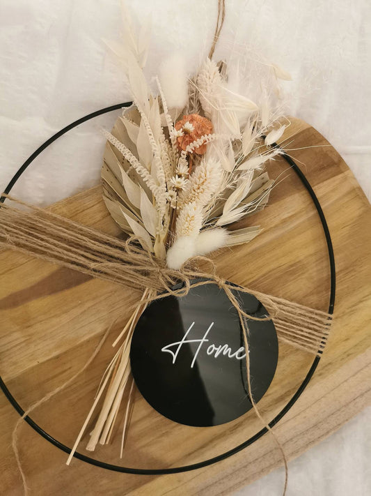 Kranz mit Trockenblumen / Dekokranz/ Wandkranz/ Türkranz/ home/ Trockenblumen/ personalisiert/ Dekoration
