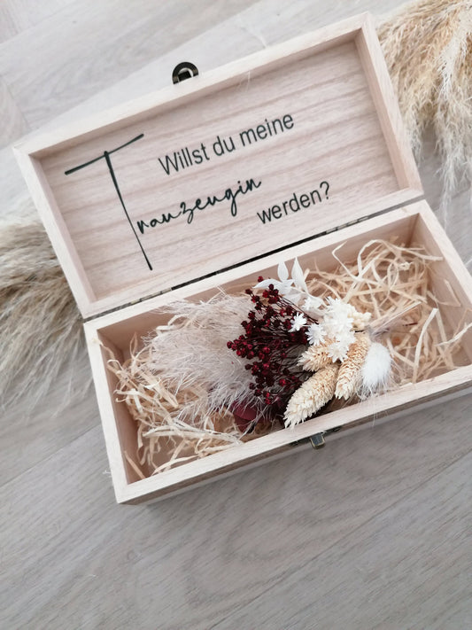 Geschenkbox/ möchtest du meine Trauzeugin sein? Überraschung/ Geschenk/ Trauzeugin/ Hochzeit/ Geschenk